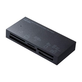 Sanwa Supply ADR-3ML50BK USB 3.1 Multi-Card Reader, Black