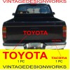TOYOTA TACOMA TAILGATE Vinyl Decal Sticker Emblem Logo Graphic SILVER
