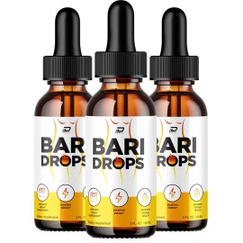 Bari (3 Pack) Bari Drops - Natural Wellness Support Supplement Max Strength Formula