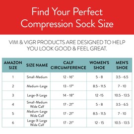 VIM & VIGR - Calcetines de compresión graduados de algodón de 15 a 20 mmHg (rugido crema y negro, grande/XL (3))