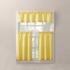 No. 918 Martine Microfiber Kitchen Curtains Set, Semi-Transparent with Rod