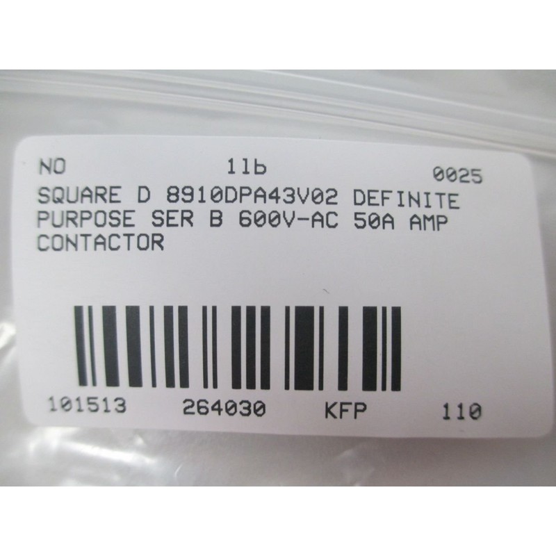 120VAC Non-Reversing Definite Purpose Contactor 3P 40A