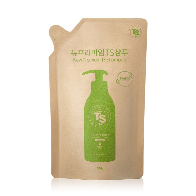 TS 뉴프리미엄 탈모증상완화 기능성 샴푸 500g + 종이 리필 500g