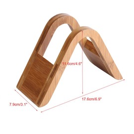 Coffee Filter Holder Filter Paper Holder Napkin Holder Coffee Filter Stand Napkin Stand Wooden Coffee Filter Tray Paper Shelf Stand for up to 100 Pieces Cone Filter Papers in 4 Sizes