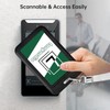 Yharnamite 4 Pcs Sliding ID Badge Holder with Clear Window