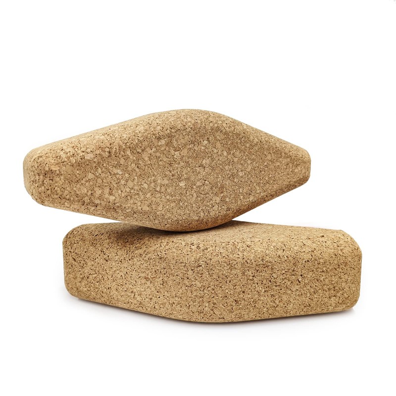 Yoga Studio Unbranded Natural, Eco-friendly Cork Egg Oval Block For