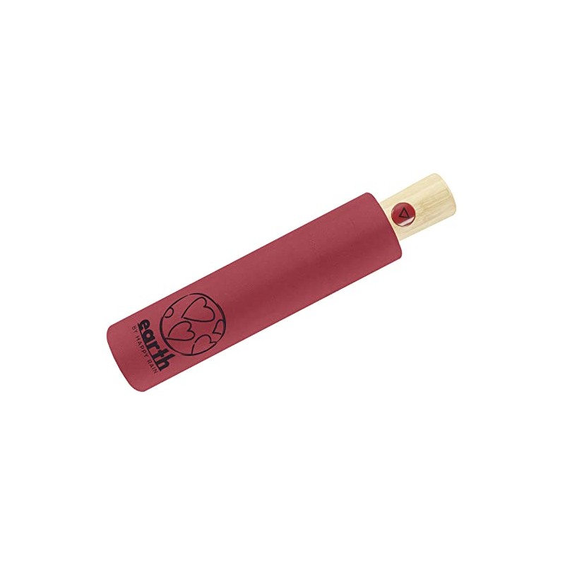 Happy Rain Pocket Umbrella with Automatic Earth, blush piment, Automatic