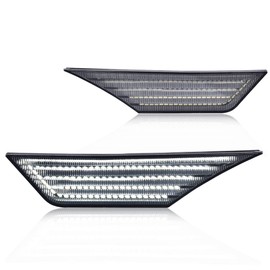 PIT66 LED Side Marker Lights Switchback Signal Lamp Compatible with Honda Civic 2016 2017 2018 2019 2021 Smoke Lens 33850TBAA02 33850TBAA01 33800TBAA02