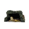 JIHAQUA Reptile Rock Hide Cave, Aquarium Habitat Decor Rock Tortoise