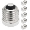 Qjaiune 6 Pack E26 to E12 Adapter, Medium to Candelabra