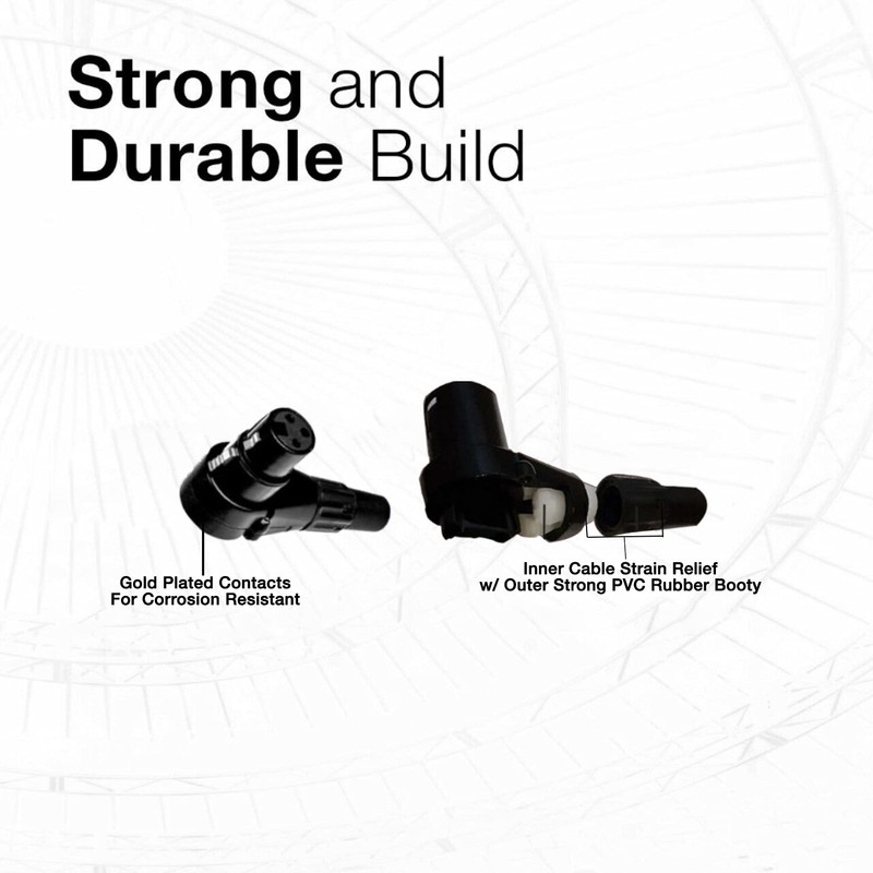 COLUBER CABLE Right Angle XLR Female to Right Angle 1/4"