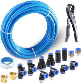 MSAEIQUN Pneumatic Tubing Blue Polyurethane PU Air Hose Pipe Tube Kit 16mm OD 12mm ID 10 Meter 32.8ft for Air Line or Fluid Transfer (16mm x 10M)