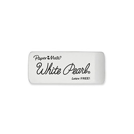 Paper Mate White Pearl Premium gomas de borrar, color blanco, 3 Pack (70624), Blanco, 2