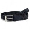 SEGMENTES Two-tone Elastic Braided Belt for Men and Women with