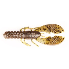 X-Zone Lures 10310 Muscle Back Craw, Green Pumpkin Black Flake 4" Muscle Back Craw, Green Pumpkin Black Flake, 4"