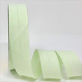 5m of Professional Quality 30mm Bias Binding, Machine Washable, 30+ Colours. UK Specialist Seller Edging for Quilting, Sewing, Bunting, Upholstery, Furniture Piping & Garments (Pistachio Green)