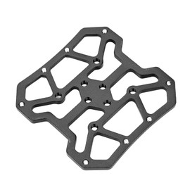 Clipless to Flat Pedal Adapter, 2 Pieces Aluminium Alloy Bike Bicycle Clipless Pedal Platform Adapters for SPD, Clipless Platform Adapter Mountain (Black)