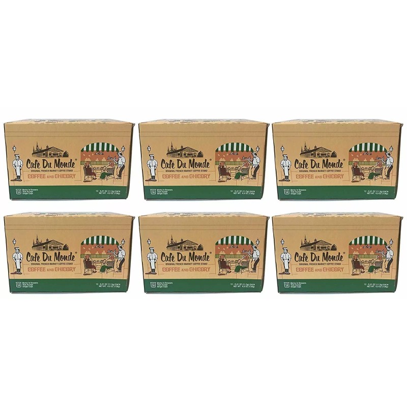 Cafe Du Monde Coffee and Chicory Single Serve Cups (72