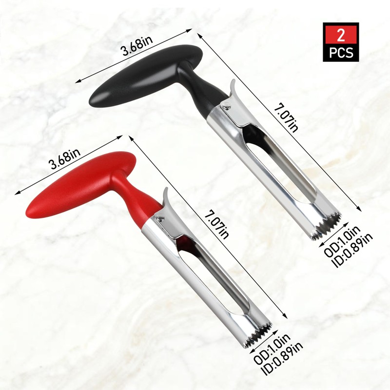 Zfegto Apple Core Remover Apple Corer Tool, 304 Stainless Steel,