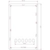 Dopro White HSS Pickguard and Tremolo Tremolo Cover for Yamaha