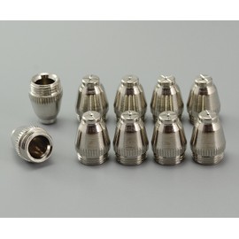 RIVERWELD SG-55 AG-60 WSD-60 Plasma Electrode with Hafnium Wire Plasma Tip Nozzle .045" & 1.2mm 60Amp Alumina Nozzle Ceramic Cups kit Fit CUT-60 LGK-60 Plasma Cutter 25pcs