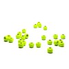 Tasty Tackle Brass Beads for Fly Tying (100 Pack) (Chartreuse,