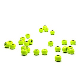 Tasty Tackle Brass Beads for Fly Tying (100 Pack) (Chartreuse, 3.2 mm - 1/8")