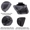 GARGOYLE BELLS Motorcycle Saddle Bags Studded PVC Motorcycle Luggage Bag