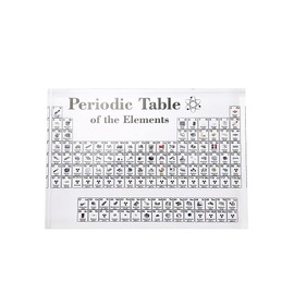 BDHI 1pc 5.9x4.5x0.79inch Acrylic Periodic Table Chemistry Periodic Table Display Kids Teaching Tool for Students Teachers Chemists Gift(Y145-1)