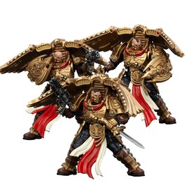 JOYTOY Action Figure 1/18 Warhammer The Horus Heresy Legio Custodes Custodian Venatari Squad 3PCS Collection Model Birthday Gifts