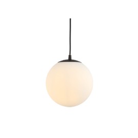 JONATHAN Y JYL9528B Bleecker 7.75" Metal/Glass Globe LED Pendant, Contemporary, Modern, Minimalist, Ambient, Living Room, Dining Room, Kitchen, Foyer, Hallway, White/Oil Rubbed Bronze