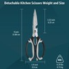 BoFuYuan Kitchen Scissors, 9-Inch Heavy Duty Multipurpose Food Cutting Shears,