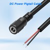 MEIRIYFA 5Pack DC 5.5mm x 2.5mm Female Plug to Bare