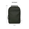 RAINS Book Daypack - Green Laptop Backpack for Men and