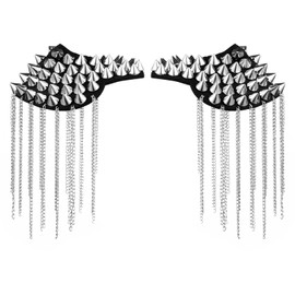 VALICLUD 2pcs Shoulder Chain Sparkling Rhinestone Shoulder Tassel Jewelry Shoulder Pads for Womens Clothing Rhinestone