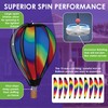 Hot Air Balloon Hanging Garden Spinner 22" - Vibrant Wavy
