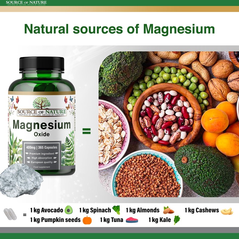 Source of Nature® | 665mg Magnesium Oxide | 400mg Elemental