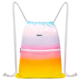 WANDF Backpack with Drawstring, Gym Bag, Sports Bag, with Inner and Outer Pocket, Adjustable, Gym Bag for Women, Men, Children, 11 Litres, for Sports and Travel