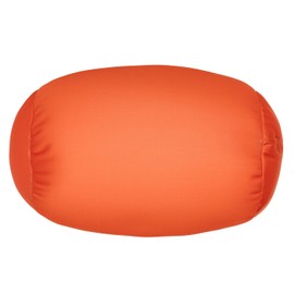 Focustree Microbead Body Pillow, Tube Microbead Bolster Bean Smooth Cool Pillow Neck Cervical Roll Pillow for Sleeping 7 x 12Inch Throw Travel Pillow (Tangerine Color)