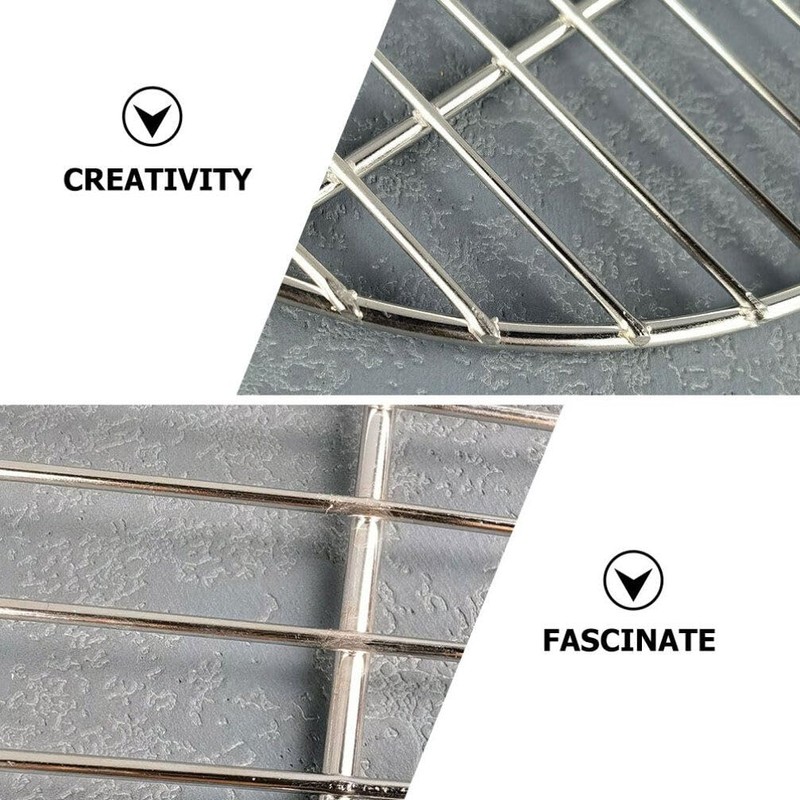 HEMOTON Stainless Steel Barbecue Round BBQ Grill Net/Mesh/Rack/Grate/Steam Mesh Cooking