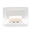 White Vintage Mounted Ceramic Soap Dish for Shower Wall,Retro Ceramic
