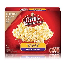 Orville Redenbacher's Microwave Popcorn, Ultimate Butter Flavor, 3.29 oz., 6-Count (6 Boxes)