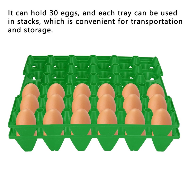 5 Pcs Egg Crates Egg Storage Containers Large Capacity 30