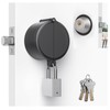 AST Round Deadbolt Lockout Device with Padlock and 3 Brass