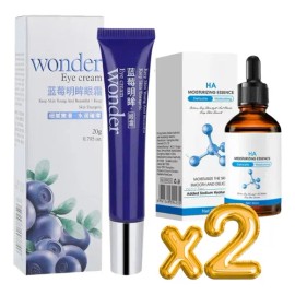 Serum Hialurónico Y Crema Ojos Hidratante Cuidado Facial                                                                                              