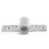 Pair Marine Oarlock Sockets 316 Stainless Steel Side Mounted Mirror