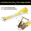 8-Pack E Track Ratchet Straps, Heavy Duty 2"x15ft Cargo Tie