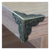 Tegg Box Corner Protector 20PCS Antique Brass Triangle Rattan Carved