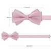 HOULIFE Bow Tie Men's Set - Adjustable Satin Polyester Bow