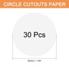 sourcing map 30 PCS White Circle Cutouts Paper, 8 Inch